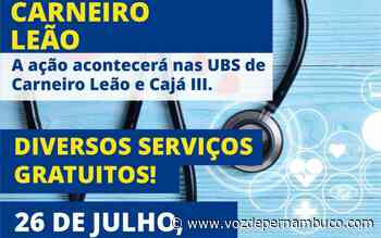 Projeto Saúde e Cidadania será realizado em Carpina dia 26 - Voz de Pernambuco