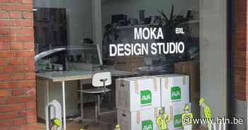 Kunstenaar Axel Claes fleurt etalages Dansaertwijk op tijdens werkzaamheden - Het Laatste Nieuws