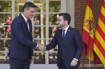 Sánchez y Aragonès retoman el diálogo sin aclarar el alcance de la “desjudicialización” - EL PAÍS