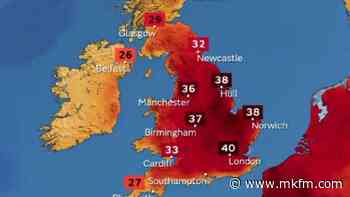 Milton Keynes expected to hit 40C as new red warning is issued - MKFM