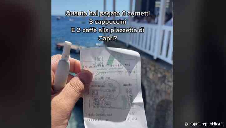 Capri, colazione da 78 euro: lo scontrino delle polemiche finisce su TikTok - La Repubblica