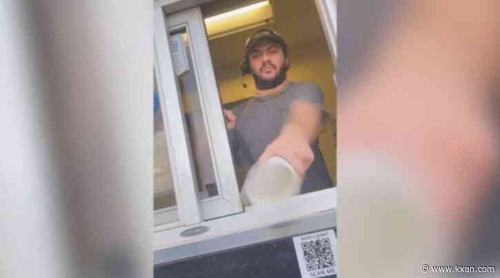 WATCH: Viral video shows Abilene fast food employee throw ice into customer's car