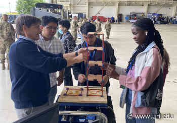 URI faculty volunteer at Rhode Island National Guard STEM Exploration Open House for high school students - uri.edu