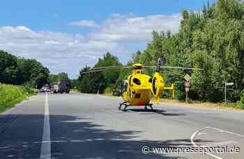 FW Datteln: Person stürzt vom Dach/Rettungshubschrauber in Datteln im Einsatz