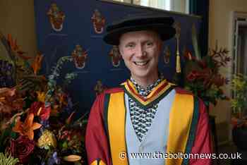 Owain Wyn Evans gets honorary doctorate at University of Bolton