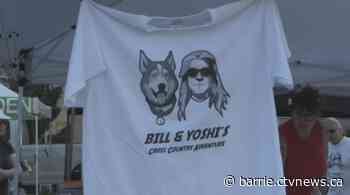 Man and dog on cross-country tour make pit stop in Barrie