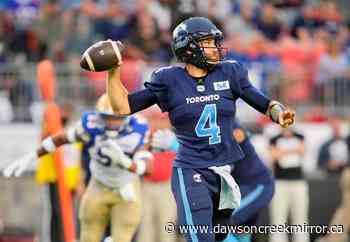 Toronto Argonauts remain very wary of short-handed Roughriders defence - Dawson Creek Mirror