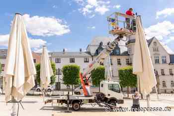 Teil des Treuener Marktes künftig unter Mega-Schirmen - freiepresse.de