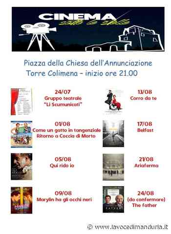 Manduria: Cinema sotto le stelle a Torre Colimena - La Voce di Manduria