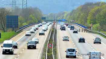 Gegenstand von A 43-Brücke geworfen: Pkw in Witten getroffen - WAZ News