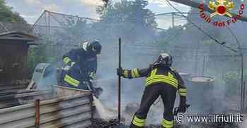 Capanno in fiamme a Fontanafredda - Il Friuli