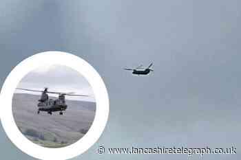 Chinook helicopters spotted over East Lancashire this week