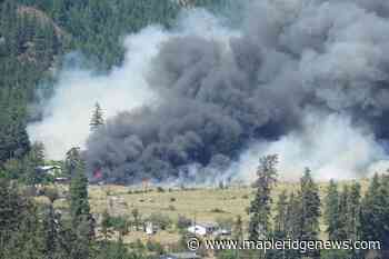 Out-of-control Nohomin Creek wildfire near Lytton now 1500 hectares – Maple Ridge News - Maple Ridge News