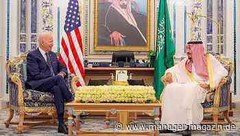 Saudi-Arabien hebt Öl-Förderkapazität an: Joe Biden erhält unverbindliche Zusage