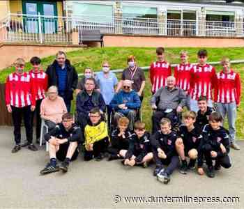 Valleyfield FC youngsters visit West Fife nursing home to celebrate long-running support - Dunfermline Press