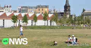 Fonteinen aan Park Spoor Noord in Antwerpen opnieuw open - VRT NWS