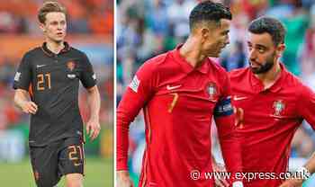 Cristiano Ronaldo may agree with Bruno Fernandes on Man Utd’s Frenkie de Jong alternative - Express
