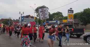 Vigil held for sex trade worker allegedly attacked last month in Hamilton - Global News