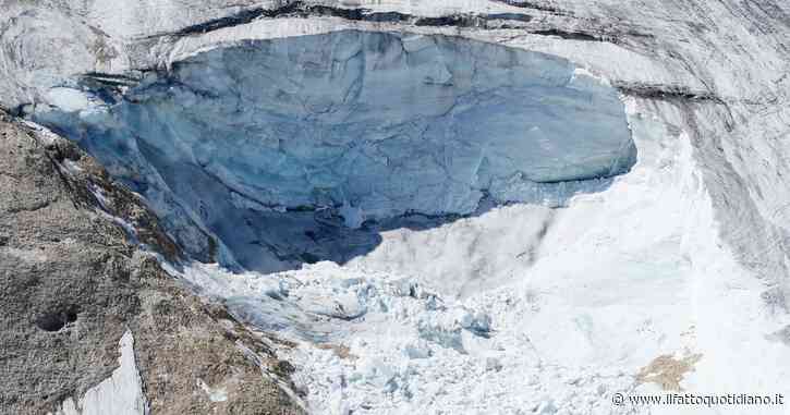Marmolada, nuovo distacco sul ghiacciaio: il crepaccio è largo 200 metri. La testimonianza: “Ho sentito un forte rombo”
