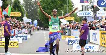 Tamirat Tola of Ethiopia Wins the World Championship Marathon - The New York Times