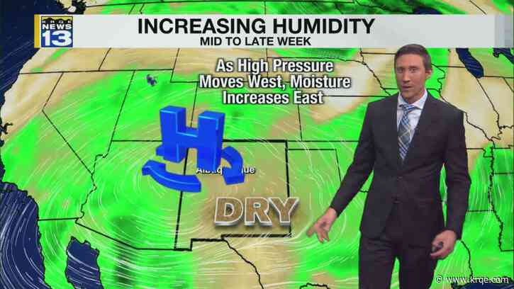 Very hot temps with storms north