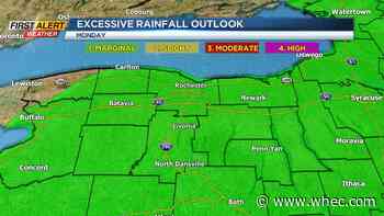 First Alert Forecast: Locally heavy rain tonight and Monday