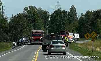 Motorcycle collision on County Road 17 near Smiths Falls sends person to hospital - Ottawa Valley News