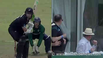 Breaking Irish hearts and windows: Tom Latham destroys glass in Dublin with a six in 3rd ODI - Watch - Times Now