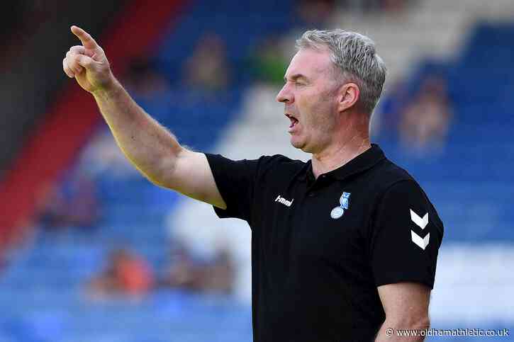 Sheridan Takes Positives From Wigan Test - News - oldhamathletic.co.uk