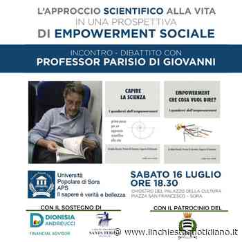 Sora, sabato l'incontro dibattito col professor Parisio Di Giovanni - L'Inchiesta Quotidiano OnLine