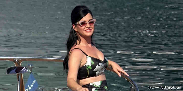 Katy Perry Goes Retro While Filming New 'Dolce & Gabbana' Commercial in Italy