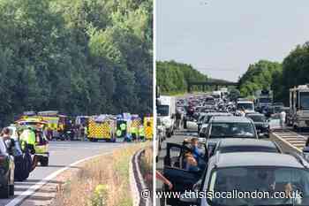 M25 near Orpington closed for 11 hours after crash