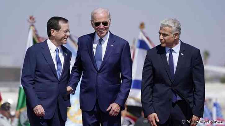 Biden delivers tough talk on Iran as he opens Mideast visit