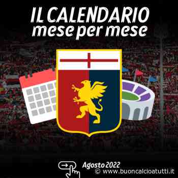 Genoa, il calendario mese per mese - Buon Calcio a Tutti