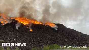 Huge blaze at Buckshaw Village landfill site put out