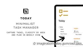 Notion "Today" Minimalist Task Manager
