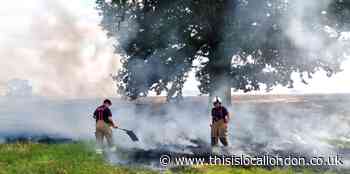 Large Ongar field fire put out with help of farmers