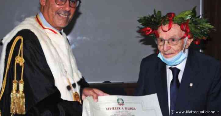Palermo, a 99 anni consegue la laurea magistrale in Filosofia con lode