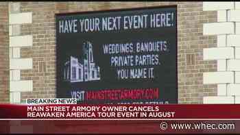 Main Street Armory owner cancels ReAwaken America Tour event in August