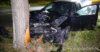 Auto crasht frontaal tegen boom in Apeldoorn: twee zwaargewonde mannen aangetroffen - BN DeStem