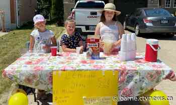 Barrie family's lemonade stand raises money for local animal shelter