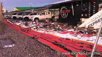 Viento y lluvia causan daños una vez más - EXPRESO