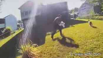 WATCH: Lost goat leads Cumberland officers on backyard chase - WTHR