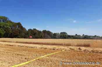 FW Xanten: Feldbrand zwischen Wardt und Vynen