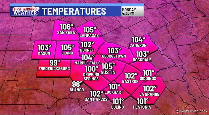 Hottest summer in Austin history underway with little sign of relief