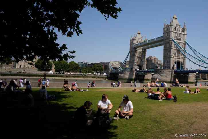 Monday's high temperature in the UK is comparable to Austin hitting 124°