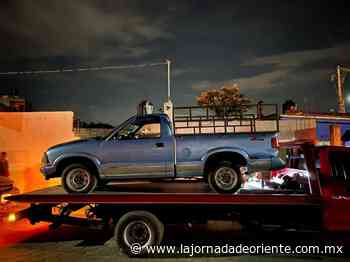 En Atlixco recuperan dos camionetas robadas y se llevan cuatro llantas de autos particulares - Puebla - La Jornada de Oriente