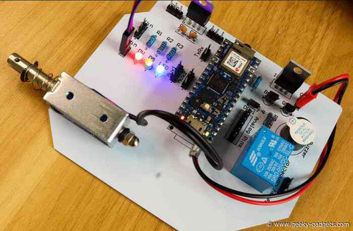 DIY Arduino smart lock with voice recognition access
