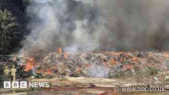 Bocking recycling centre blaze tackled by firefighters
