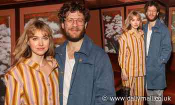 Newly-engaged James Norton and Imogen Poots cosy up at Rejina Pyo's London Fashion Week show - Daily Mail